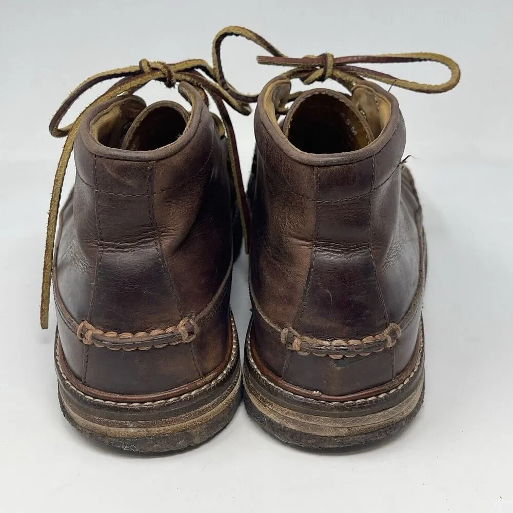 Sperry Gold Cup Chukka Boots Mens 8.5 M Brown Leather Crepe Sole Preppy Casual